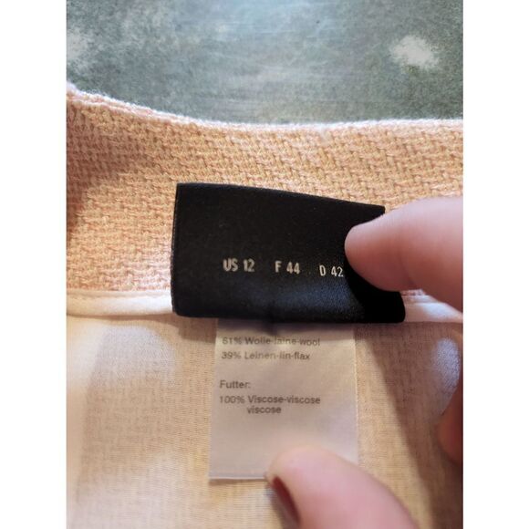 Akris Punto pale pink jacket&skirt set sz 10/12 - Picture 7 of 8